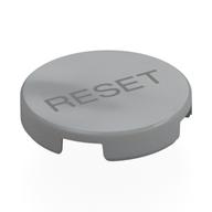 Tile Round 2 x 2 with Dark Bluish Grey 'RESET' Print Light Bluish Gray