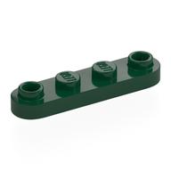 Plate Special 1 x 4 Rounded with 2 Open Studs Dark Green
