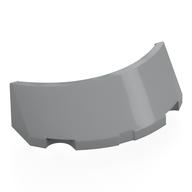 Windscreen 2 x 4 Half Dome Light Bluish Gray