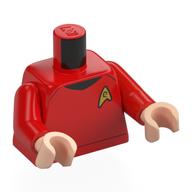 Torso, Red Arms, Light Nougat Hands with print