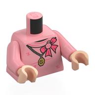 Torso, Warm Pink Arms, Light Nougat Hands with print