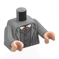 Torso, Light Bluish Gray Arms, Light Nougat Hands with print