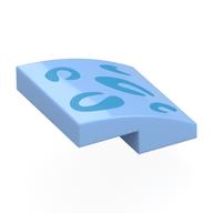 Brick Curved 2 x 2 x 2/3 with print