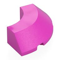 Brick Round Corner 4 x 4 x 1 with Bottom Cut Outs, No Studs, Flat Top