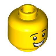 Minifig Head, Eyebrows, Open Mouth Smile, with Teeth