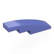 Brick Curved 4 x 1 No Studs [Stud Holder with Symmetric Ridges]