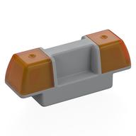 Duplo Siren / Flashing Light - Trans-Orange