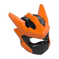 Wrap with Orange Spikes pattern