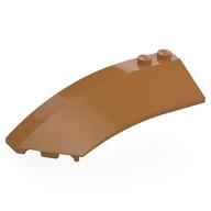 Brick Wedged, Curved 8 x 3 x 2 Open Left