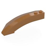 Brick Wedged, Curved 8 x 3 x 2 Open Right