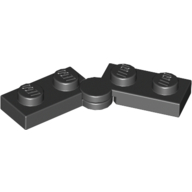 Hinge Plate 1 x 4 Swivel Top / Base - Solid Clip [Complete Assembly]