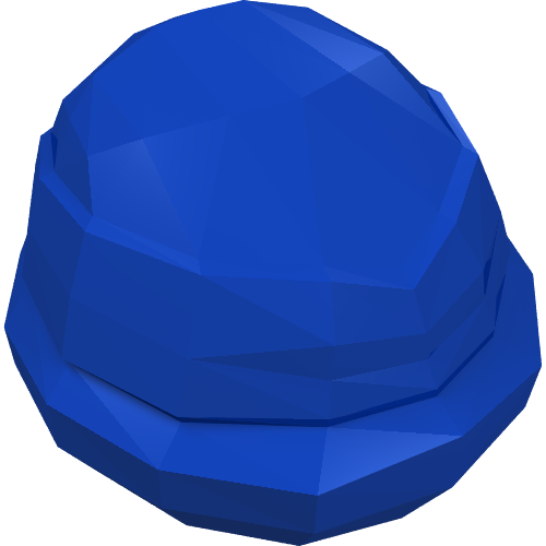 Minifig Head Special, Ninja Turtle with Blue Mask and Angry Teeth Print (Leonardo)