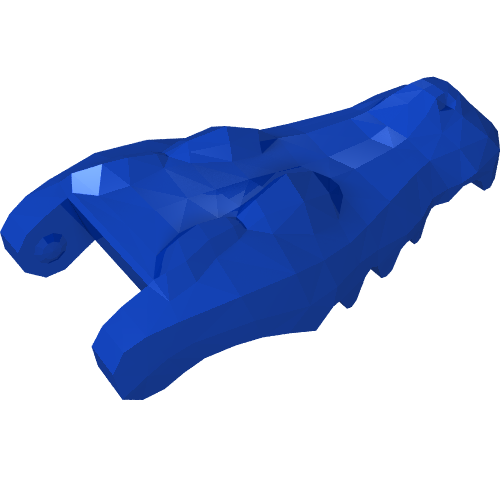 LEGO part Animal Body Part, Alligator / Crocodile Head Upper Jaw [Plain]