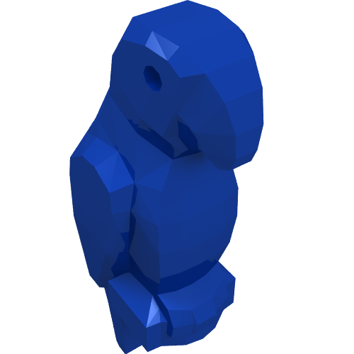 LEGO part Animal, Bird, Parrot, Wide Beak and Tail [Plain]