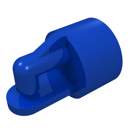 LEGO part Magnet Coupling, Train - Long Cylinder (8 mm) for Train, Base 6 x 22 Old