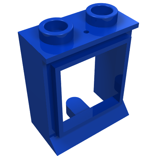 LEGO part Window 1 x 2 x 2 Classic, Extended Lip, Hollow Studs [no Glass]