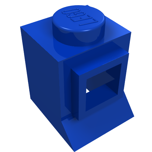 LEGO part Window 1 x 1 x 1 Classic with Long Sill and Solid Stud, No Glass