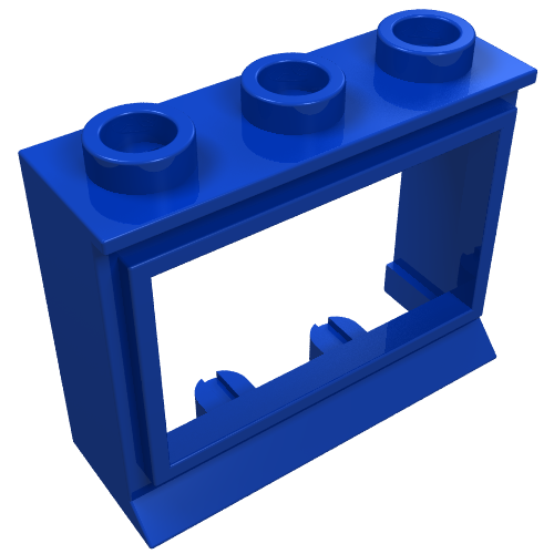 LEGO part Window 1 x 3 x 2 Classic with Long Sill, No Glass