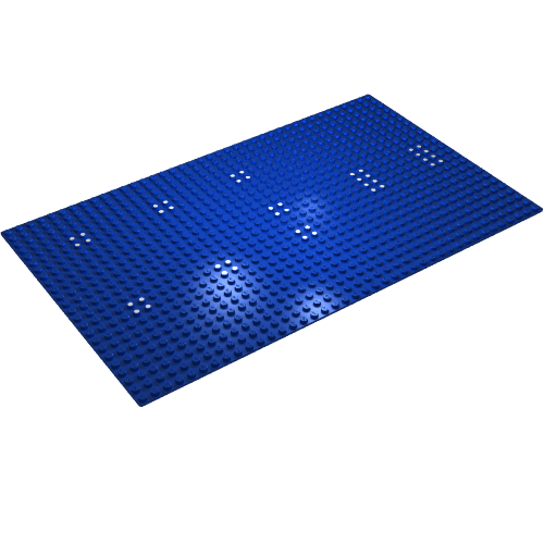 LEGO part Baseplate 24 x 40 with Set 373 Dots Print