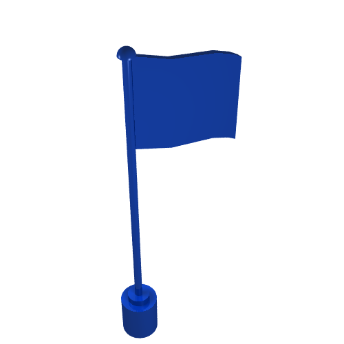 LEGO part Flag on Flagpole [Plain]