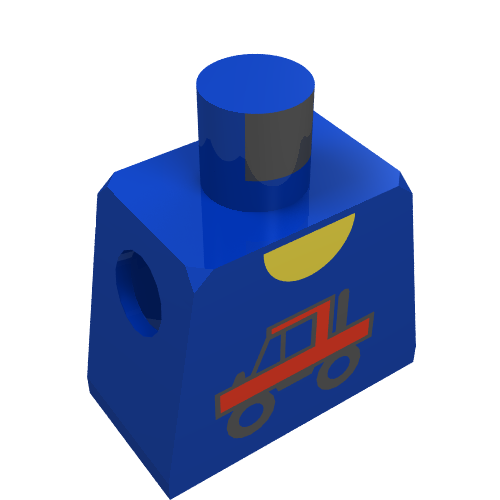 LEGO part Torso Town Trucker Logo Print