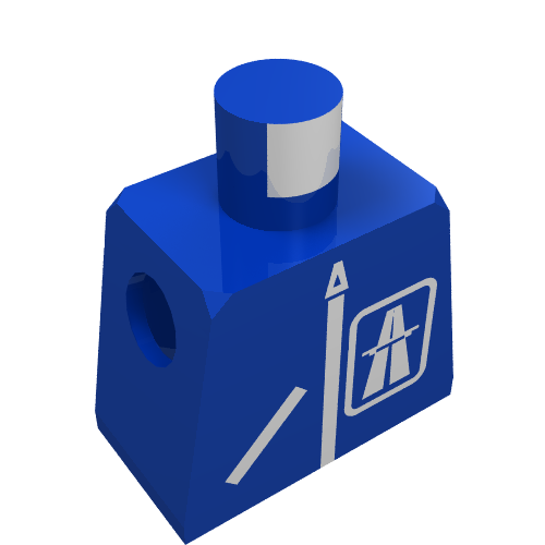 LEGO part Torso Highway Print