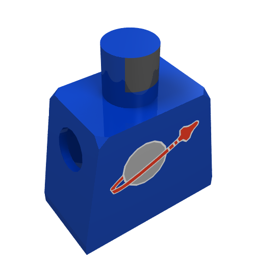 LEGO part Torso Classic Space Logo Print