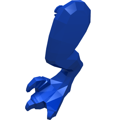 LEGO part Animal Body Part, Dinosaur, Raptor Leg, Left, with Pin [Plain]