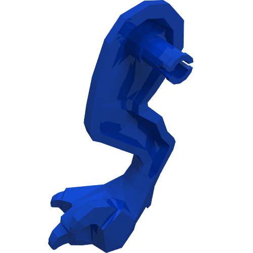 LEGO part Animal Body Part, Dinosaur, Raptor Leg, Right, with Pin [Plain]