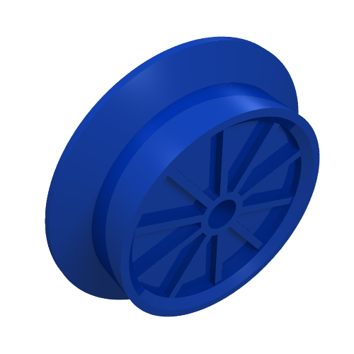 Train Wheel Large with Pin Axle Hole