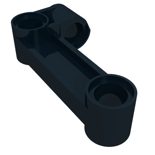 Technic Pin Connector Perpendicular 2 x 4 Bent - Beam with 90 Hole Ø 4.8 (11455)