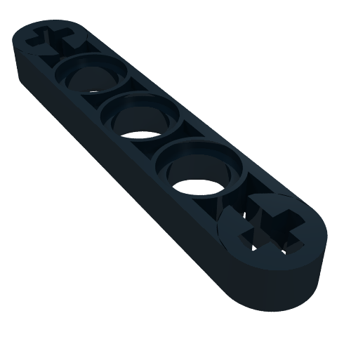 Technic Beam 1 x 5 Thin with Axle Holes on Ends (11478)