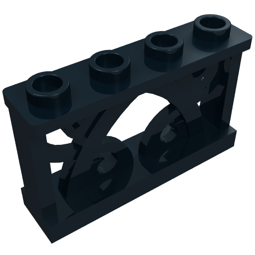 Fence Ornamented 1 x 4 x 2 with 4 Studs (19121)