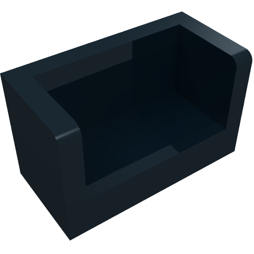Panel 1 x 2 x 1 with Rounded Corners and 2 Sides