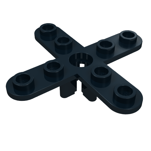 Propeller 4 Blade 5 Diameter with Rounded Ends, Open Hub (2479)