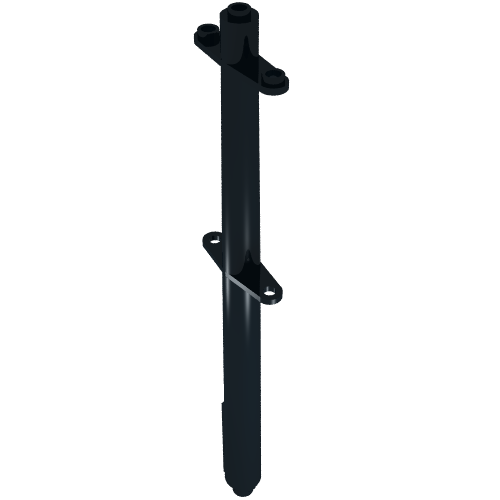 Boat, Mast Section Top 16 H with 4 stud holes at bottom, Without Bottom Nubs (2538a)