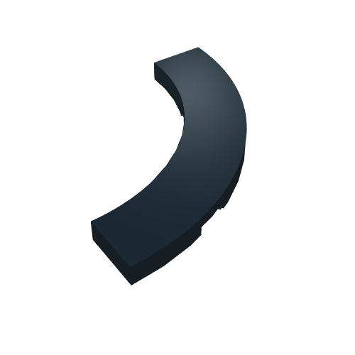 Tile 4 x 4 Curved, Macaroni