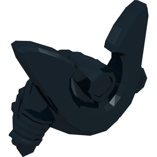 Helmet, Ninja (Samurai) Kabuto with Large Curved Crest and Rivets (28679)
