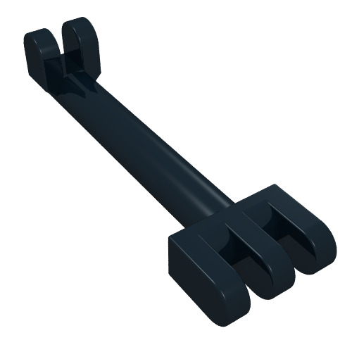 Hinge Bar 2.5L with 2 and 3 Fingers on Ends (Pantograph Shoe Holder) (2880)