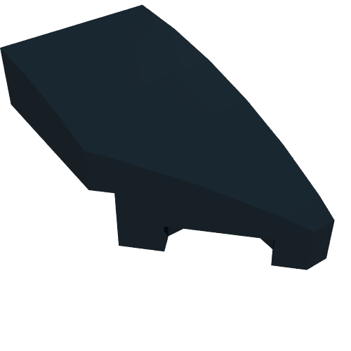 Brick Wedged, Curved 2 x 1 with Stud Notch Right (29119)