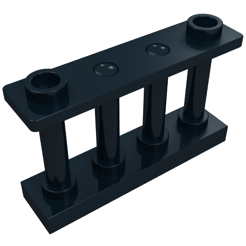 Fence Spindled 1 x 4 x 2 [2 Top Studs] (30055)