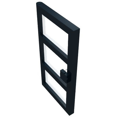 Door 1 x 4 x 6 with 3 Panes (Complete)