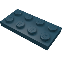 Plate 2 x 4 with Square Underside Anti-studs