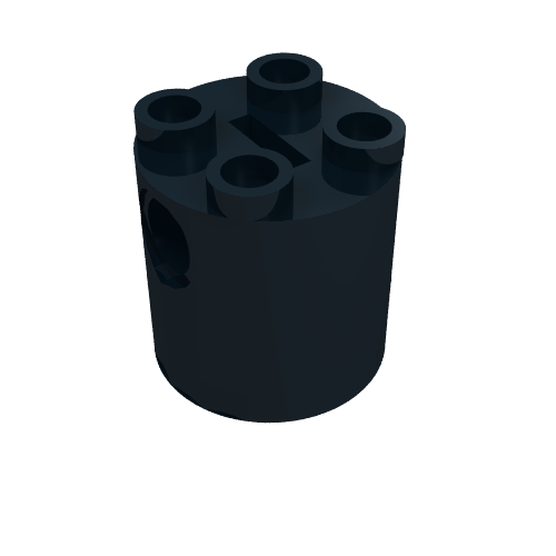 Brick Round 2 x 2 x 2 Robot Body - without Bottom Axle Holder