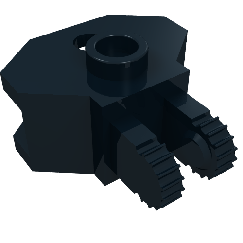 Hinge 1 x 2 Locking with 2 Fingers and Towball Socket, 9 Teeth (30396)