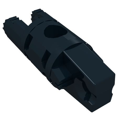 Hinge Cylinder 1 x 3 Locking with 1 Finger and 2 Fingers On Ends, with Hole, 9 Teeth (30554b)