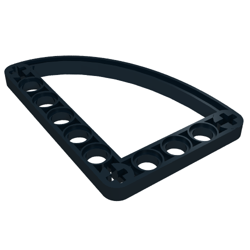 Technic Beam 5 x 7 L-Shape with Quarter Ellipse Thin (32251)
