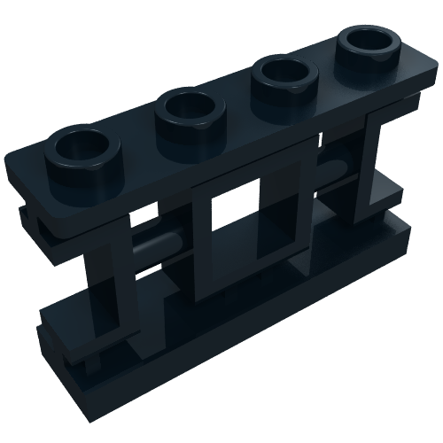 Fence 1 x 4 x 2 Ornamental Asian Lattice Square with 4 Studs (32932)