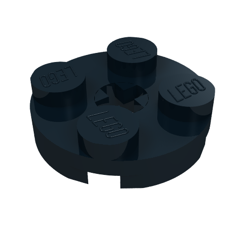 Plate Round 2 x 2 with Axle Hole Type 1 (+ Opening) (4032a)