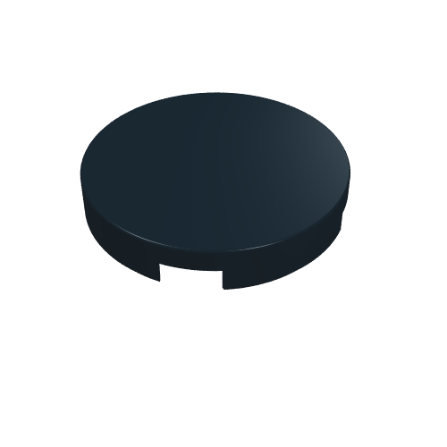 Tile Round 2 x 2 with Bottom Cross (4150)